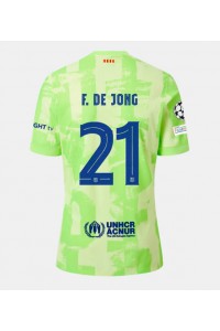 Fotbalové Dres Barcelona Frenkie de Jong #21 Třetí Oblečení 2024-25 Krátký Rukáv